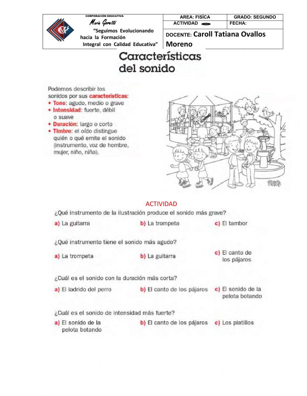 Características del sonido