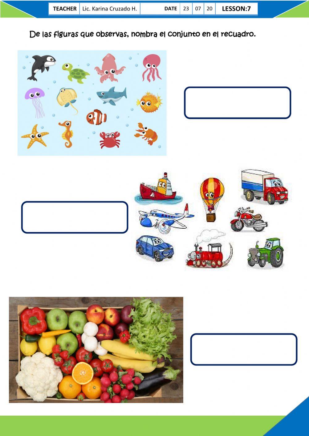 Conjunto de palabras