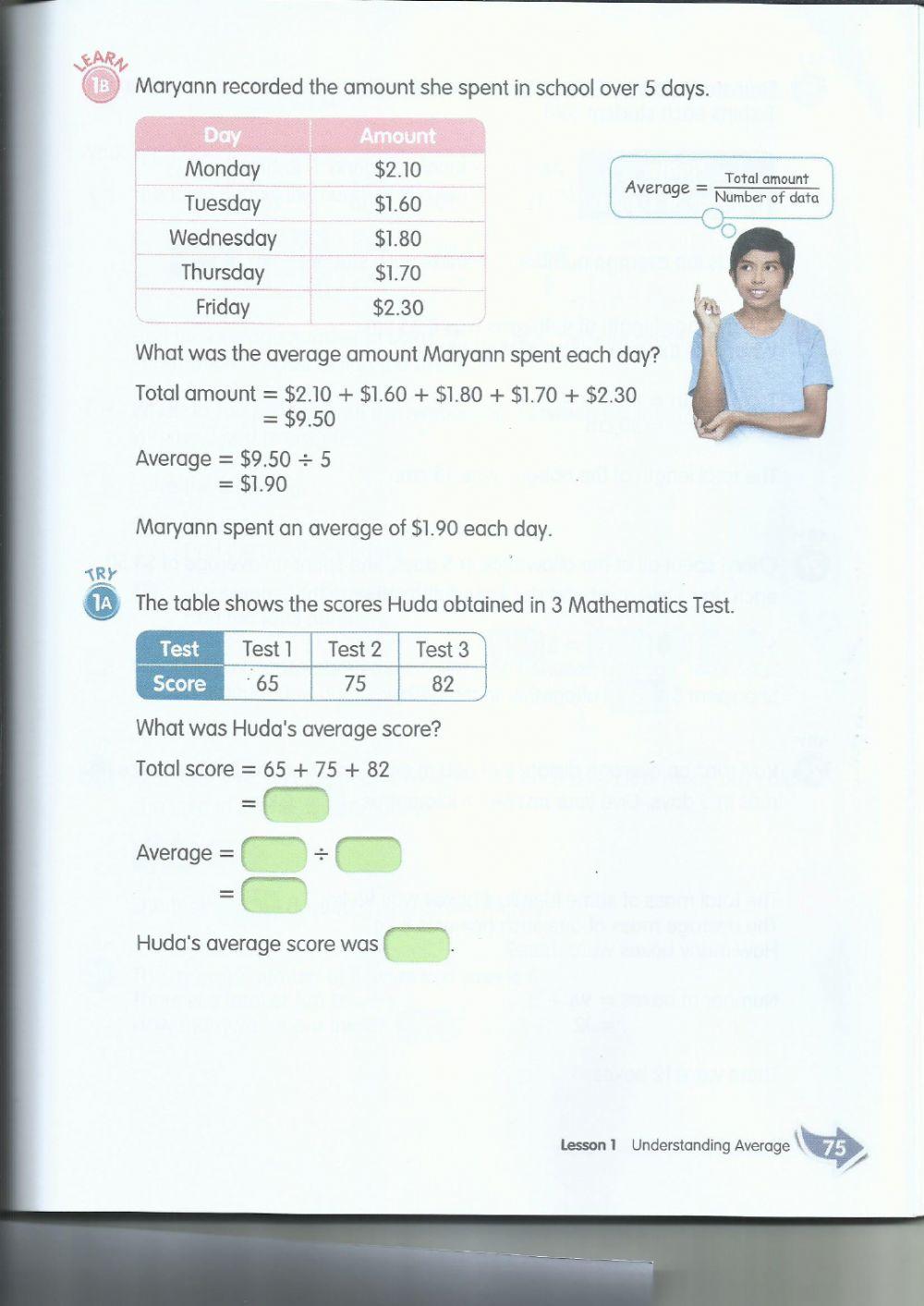 2259153 | Average | Cicilia Widyanita | LiveWorksheets