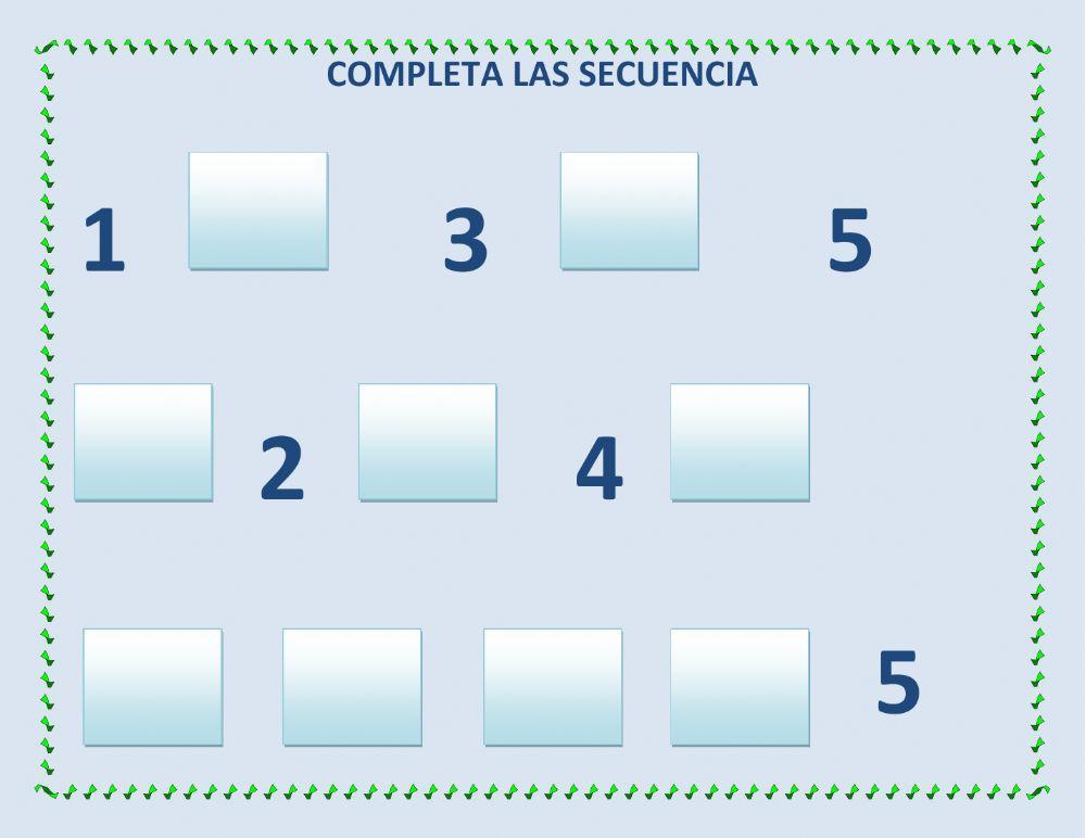 Secuencias de números