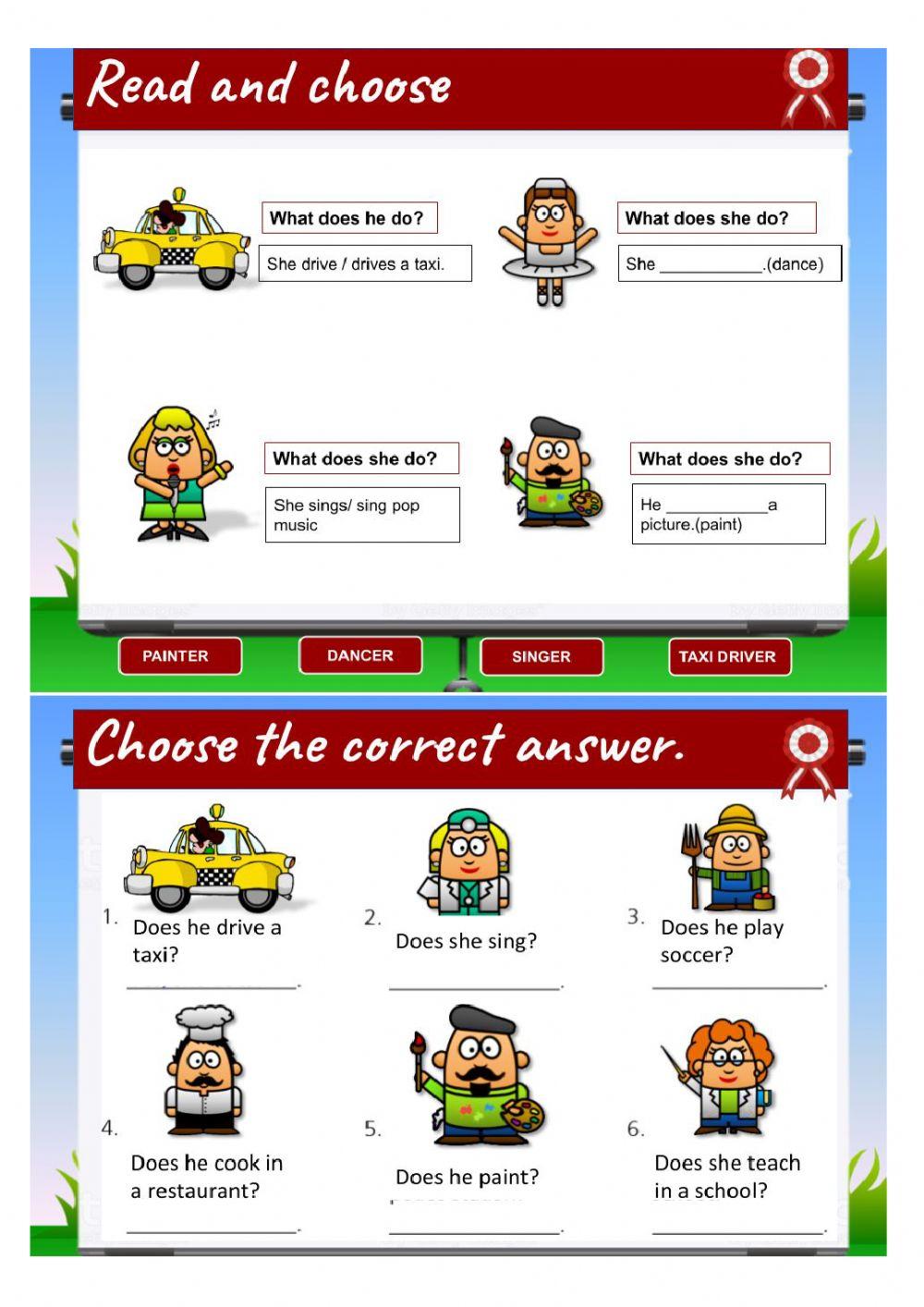 Jobs and occupations