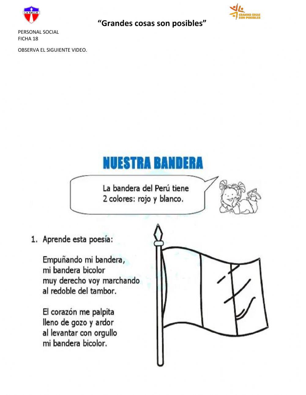 Historia de la bandera del perú
