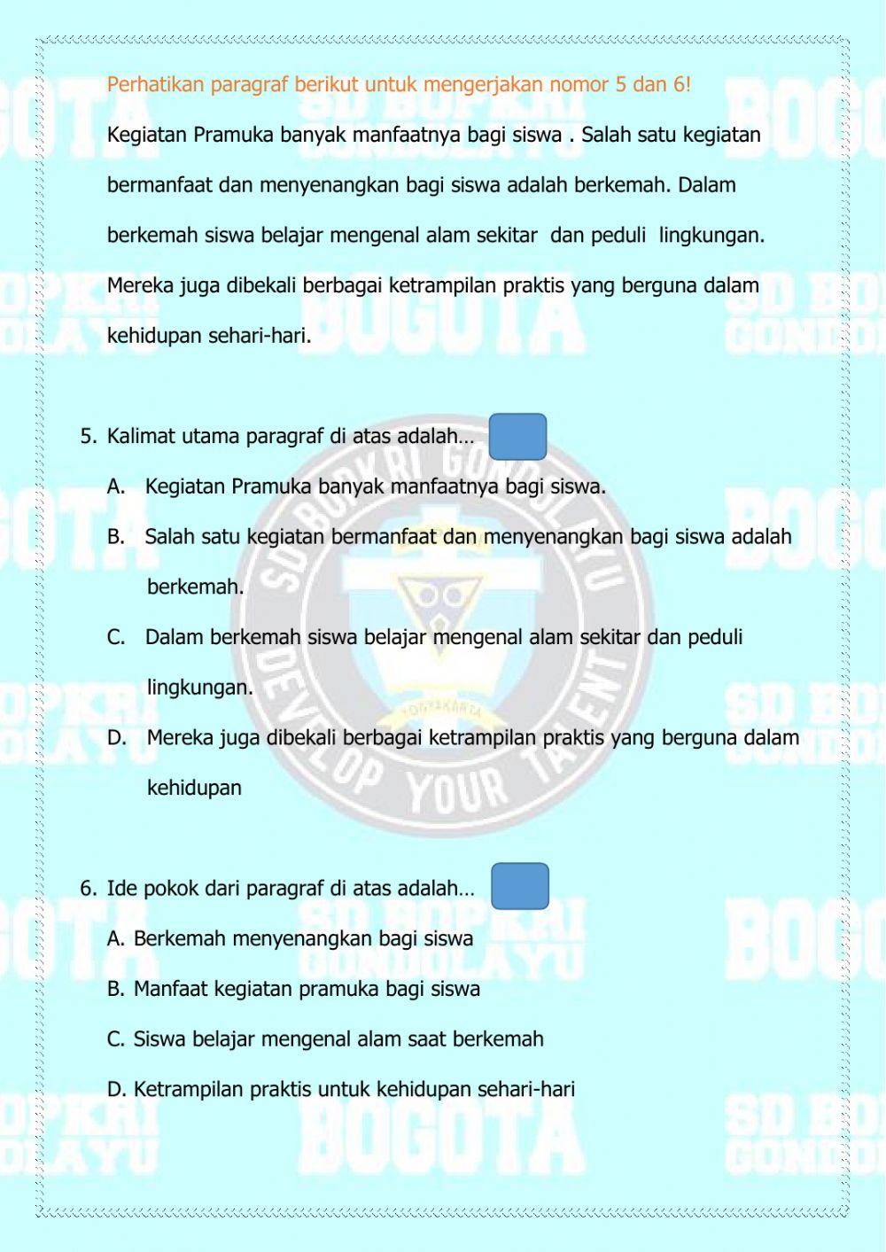 Kalimat utama dan ide pokok