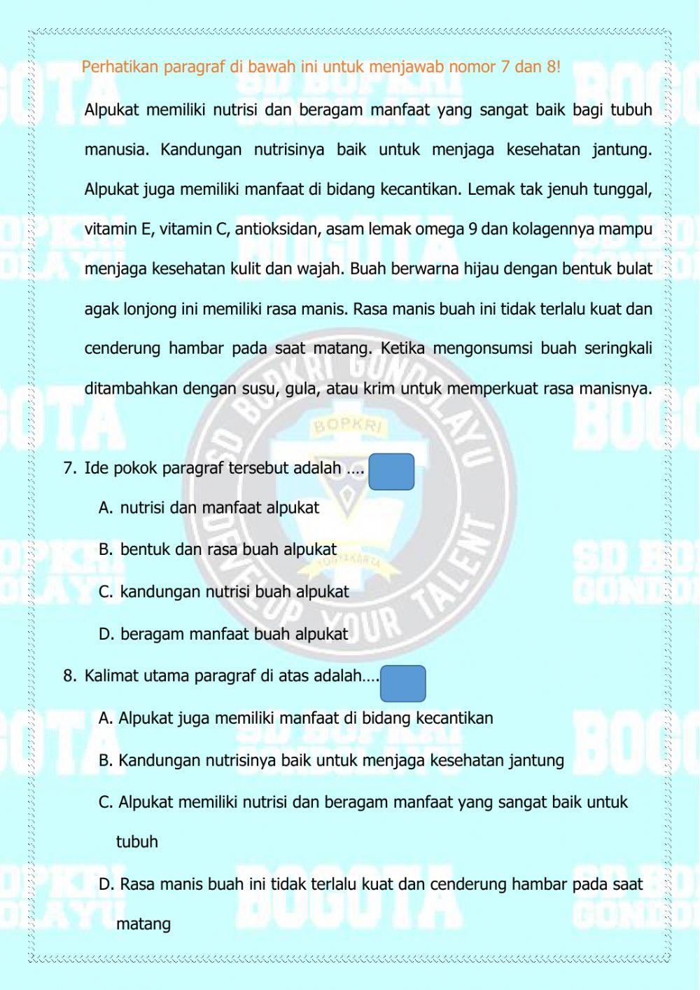 Kalimat utama dan ide pokok