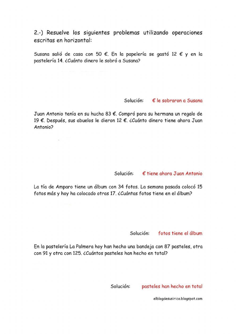 Operaciones combinadas