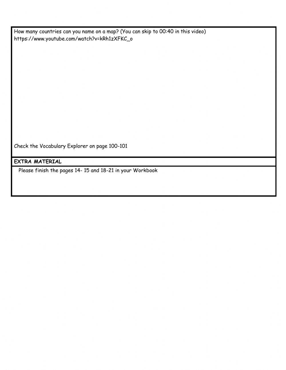 HS L1 WEEKLY PLAN week 2