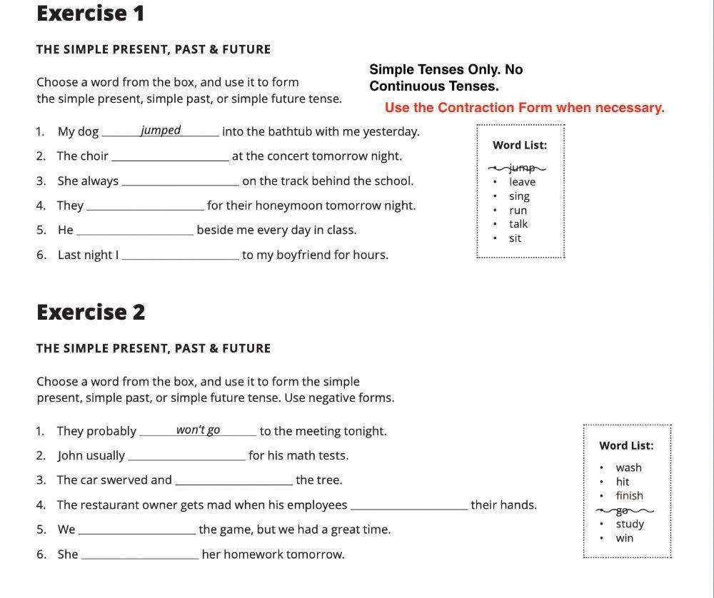 All Tenses Review Part 1