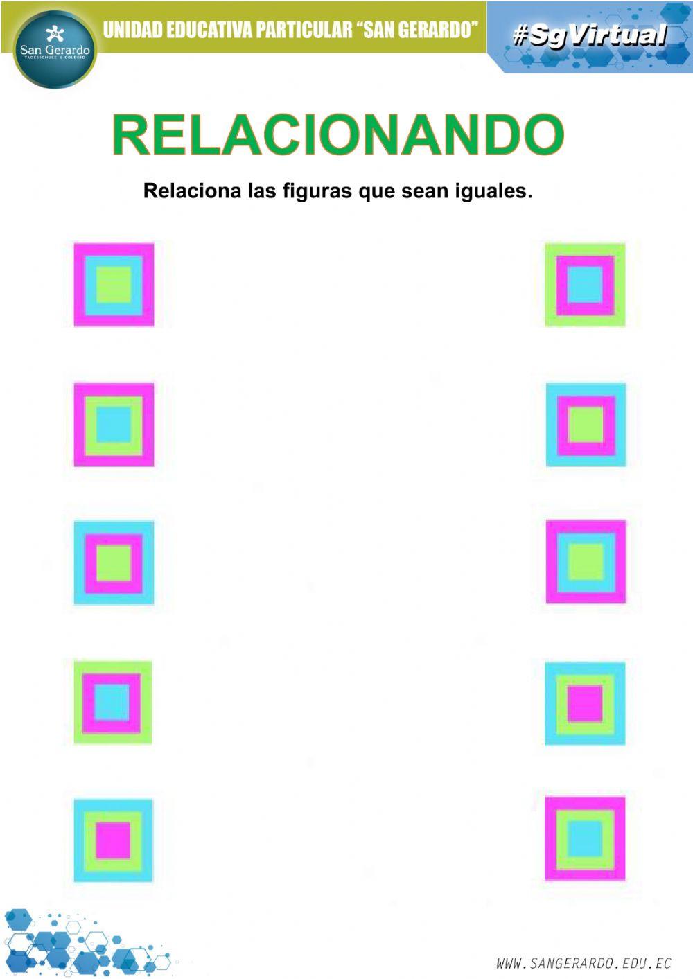 Relacionando figuras