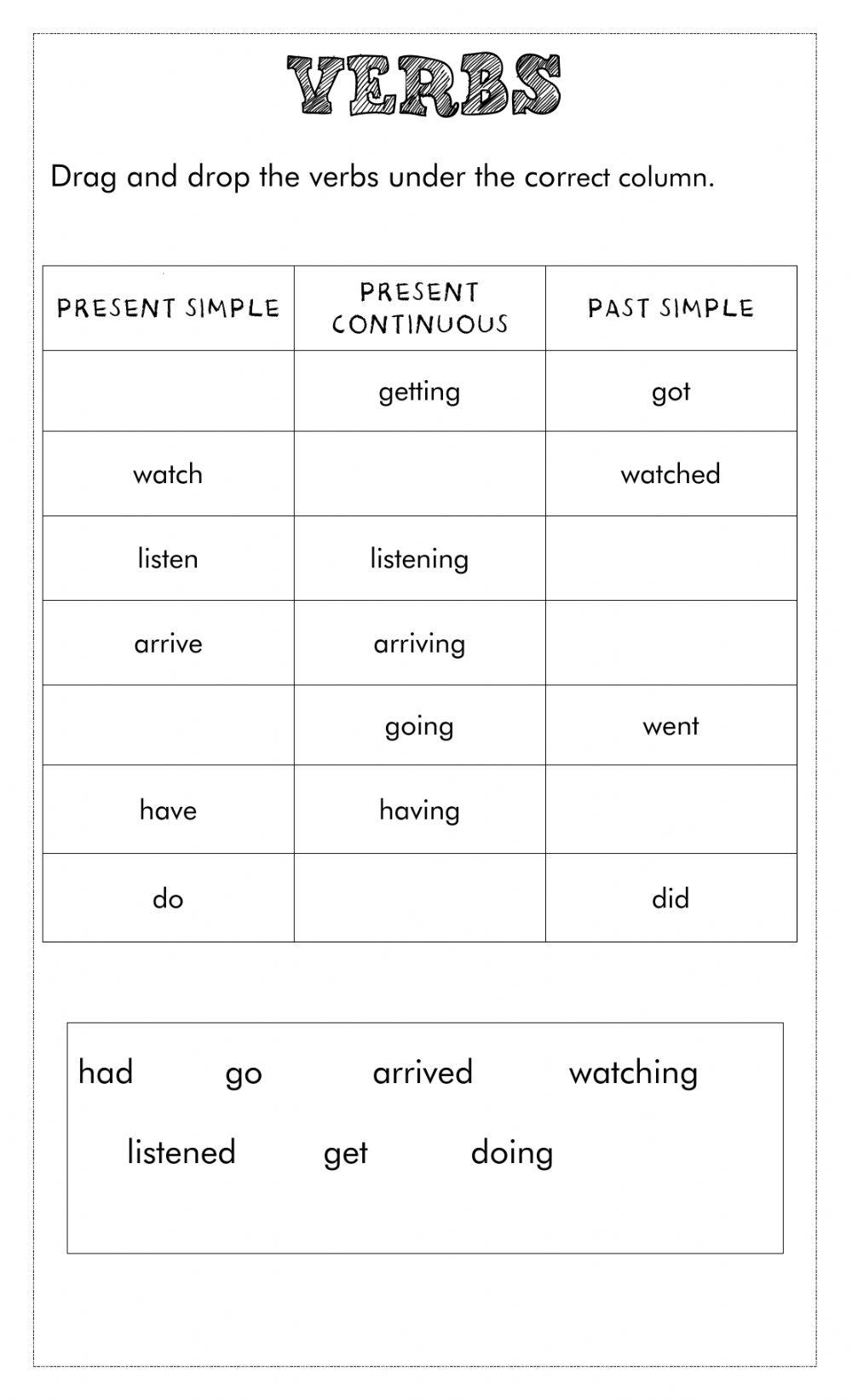 Verbs