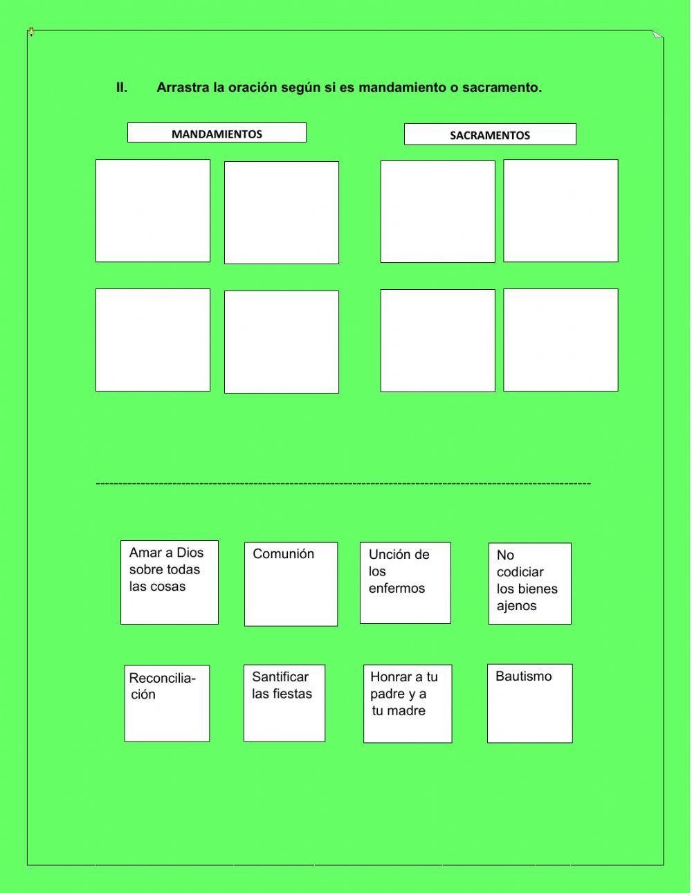 Mandamientos y sacramentos