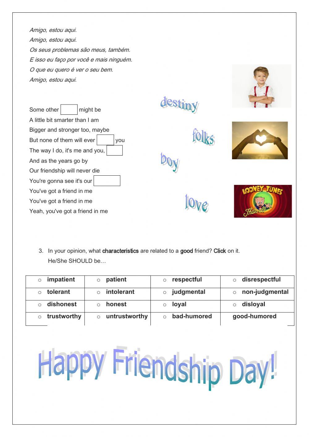 Song: Toy Story You've got a friend in me (Cover)