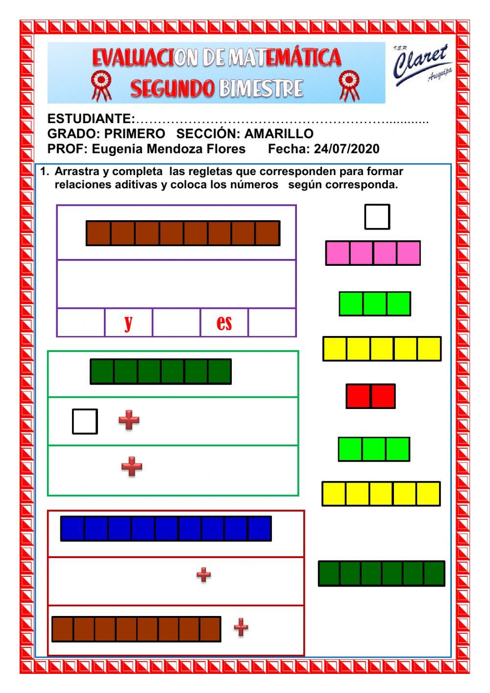 Evaluación matemática
