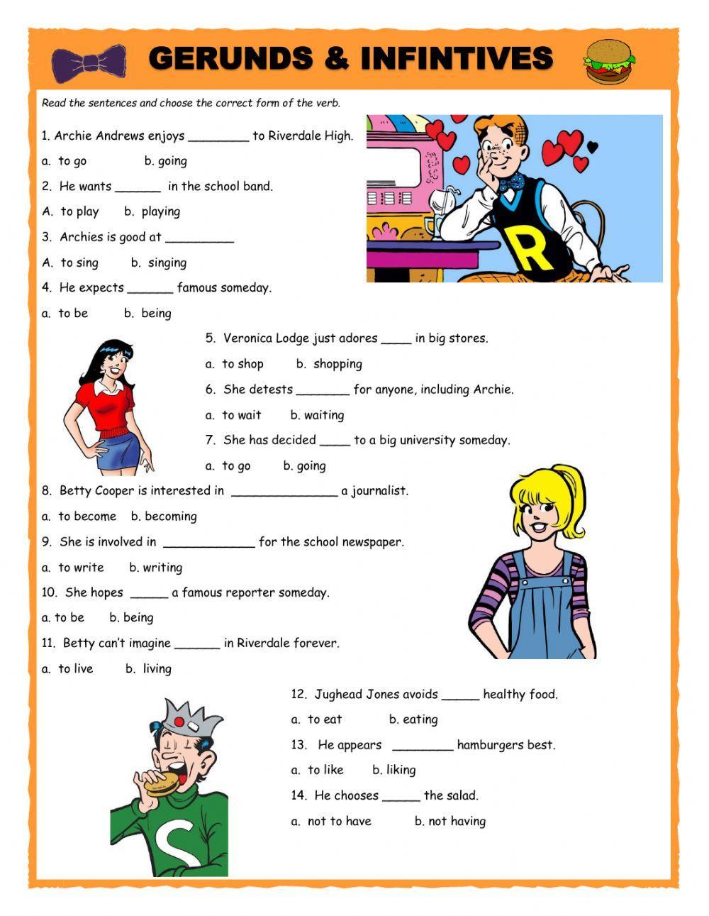 Gerunds & Infinitives Multiple Choice