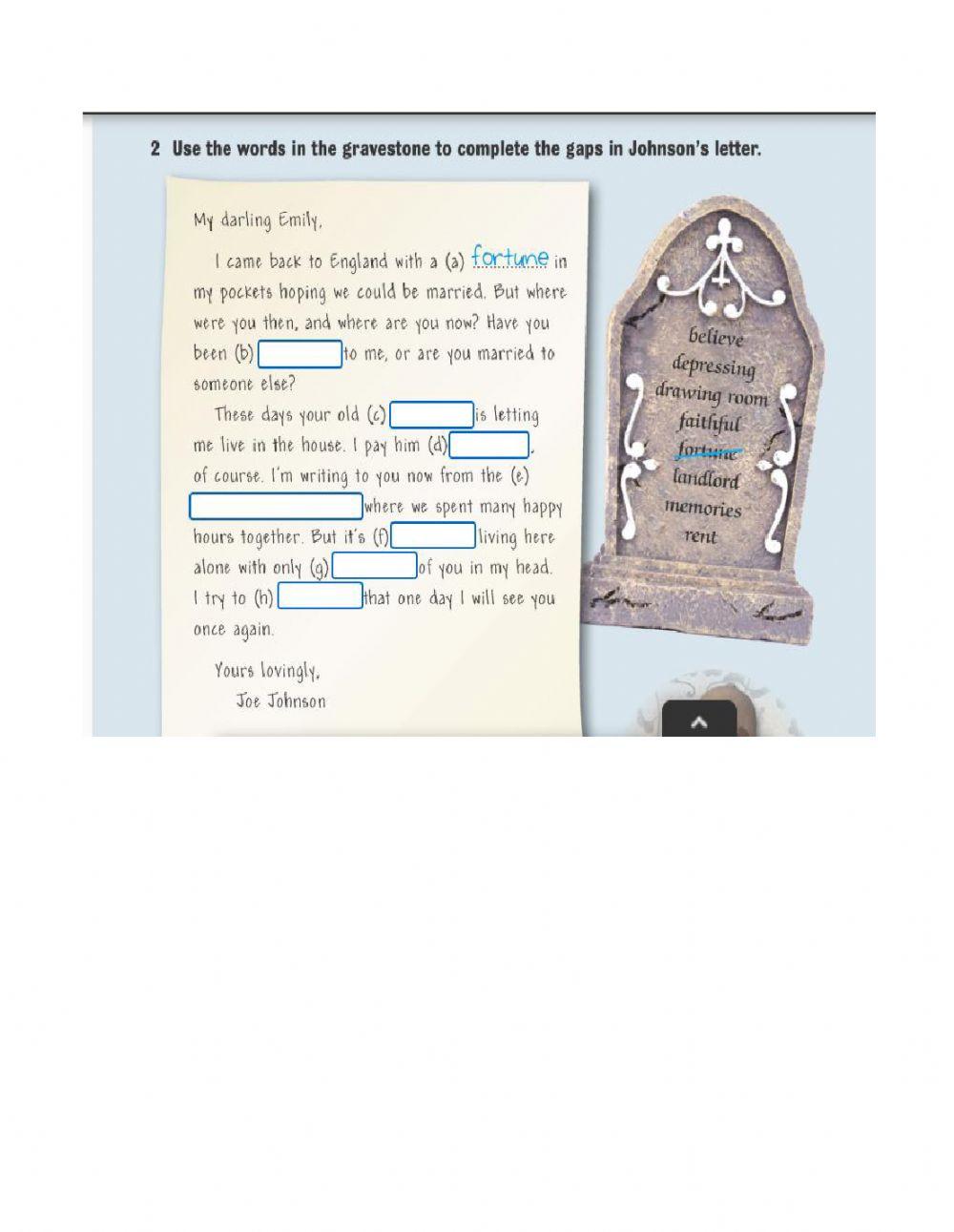 The faithful ghost: activities