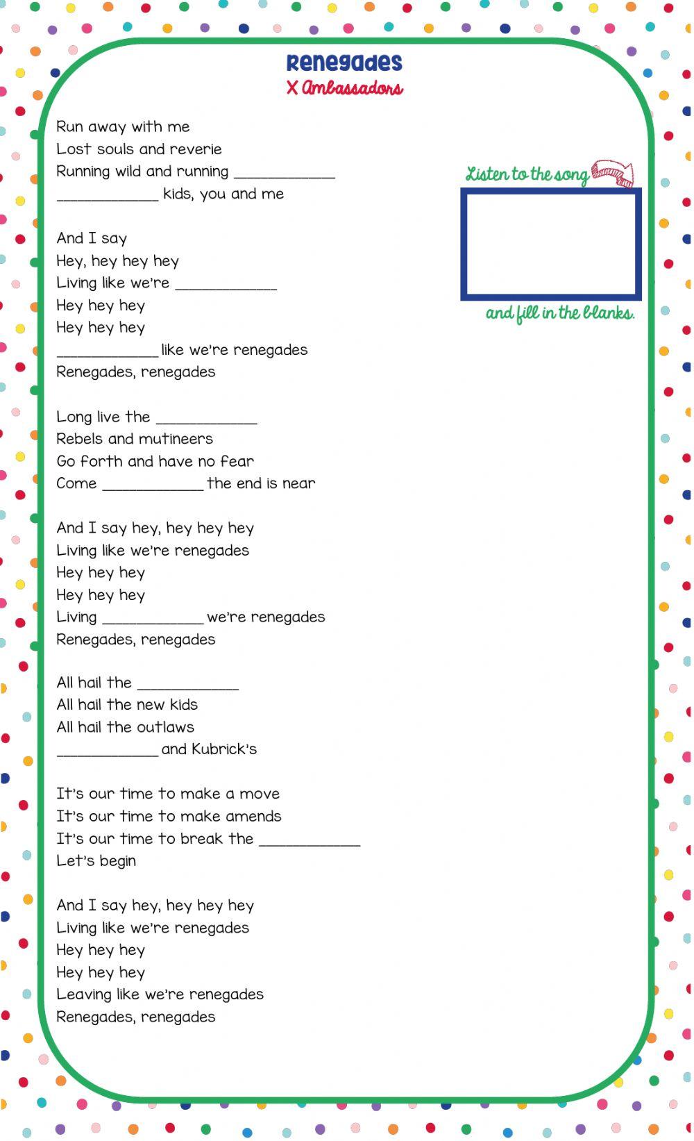 X Ambassadors - Renegades