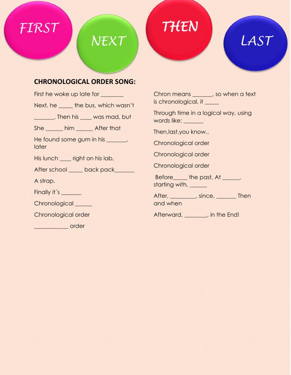 chronological-order-song-interactive-worksheet-live-worksheets