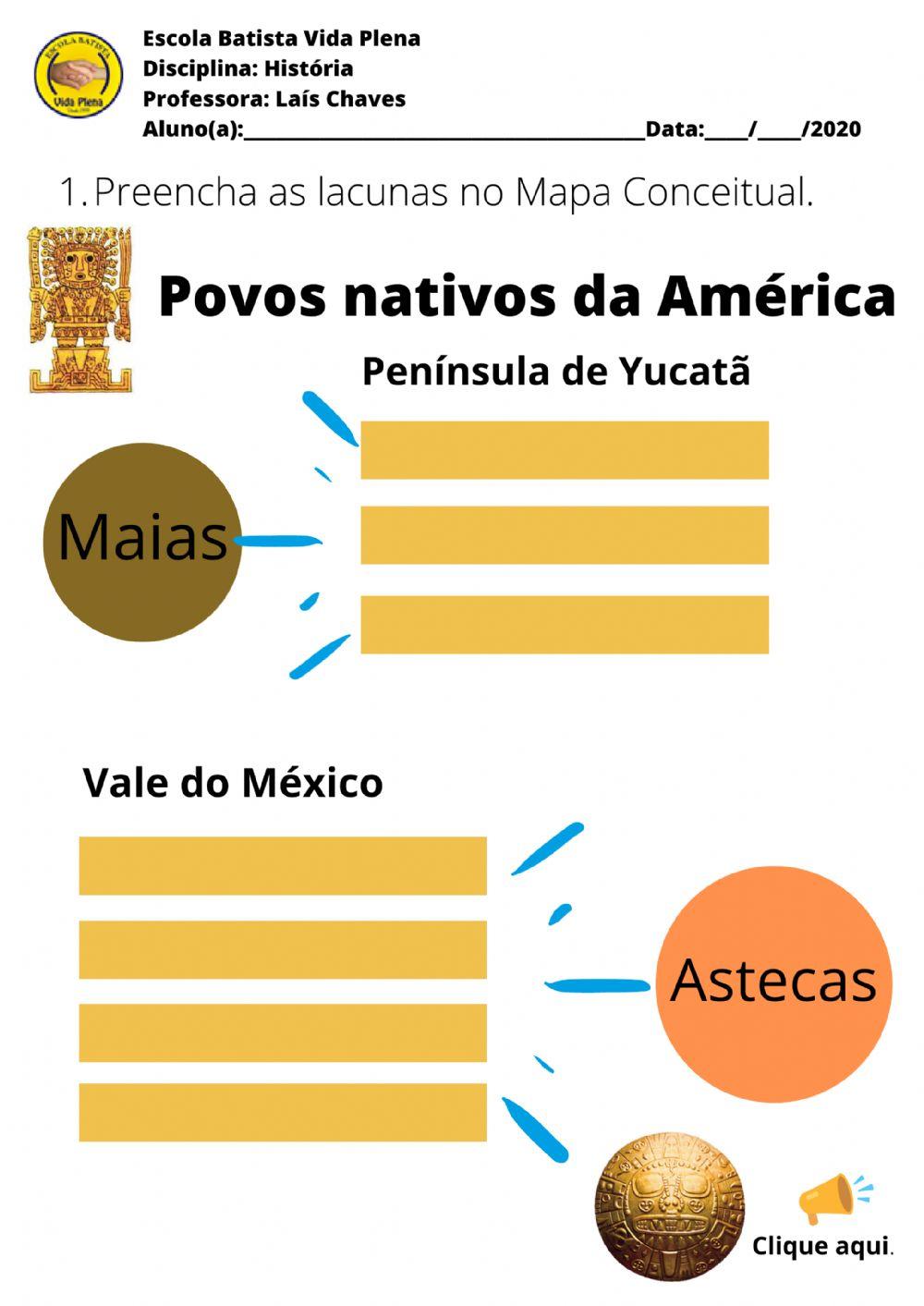 Mapa Conceitual - Maias e Astecas