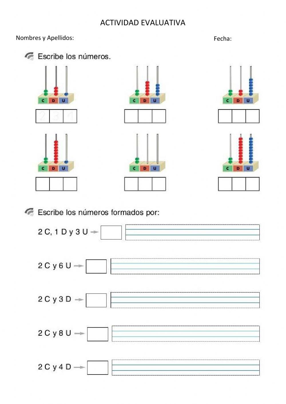 Actividad evaluativa