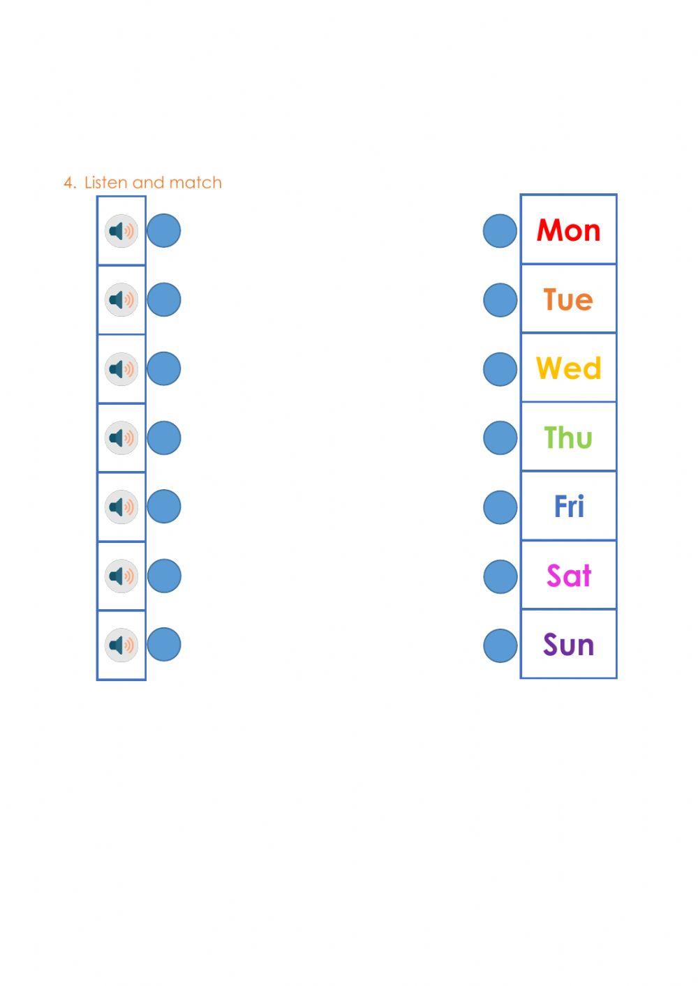 Days of the week