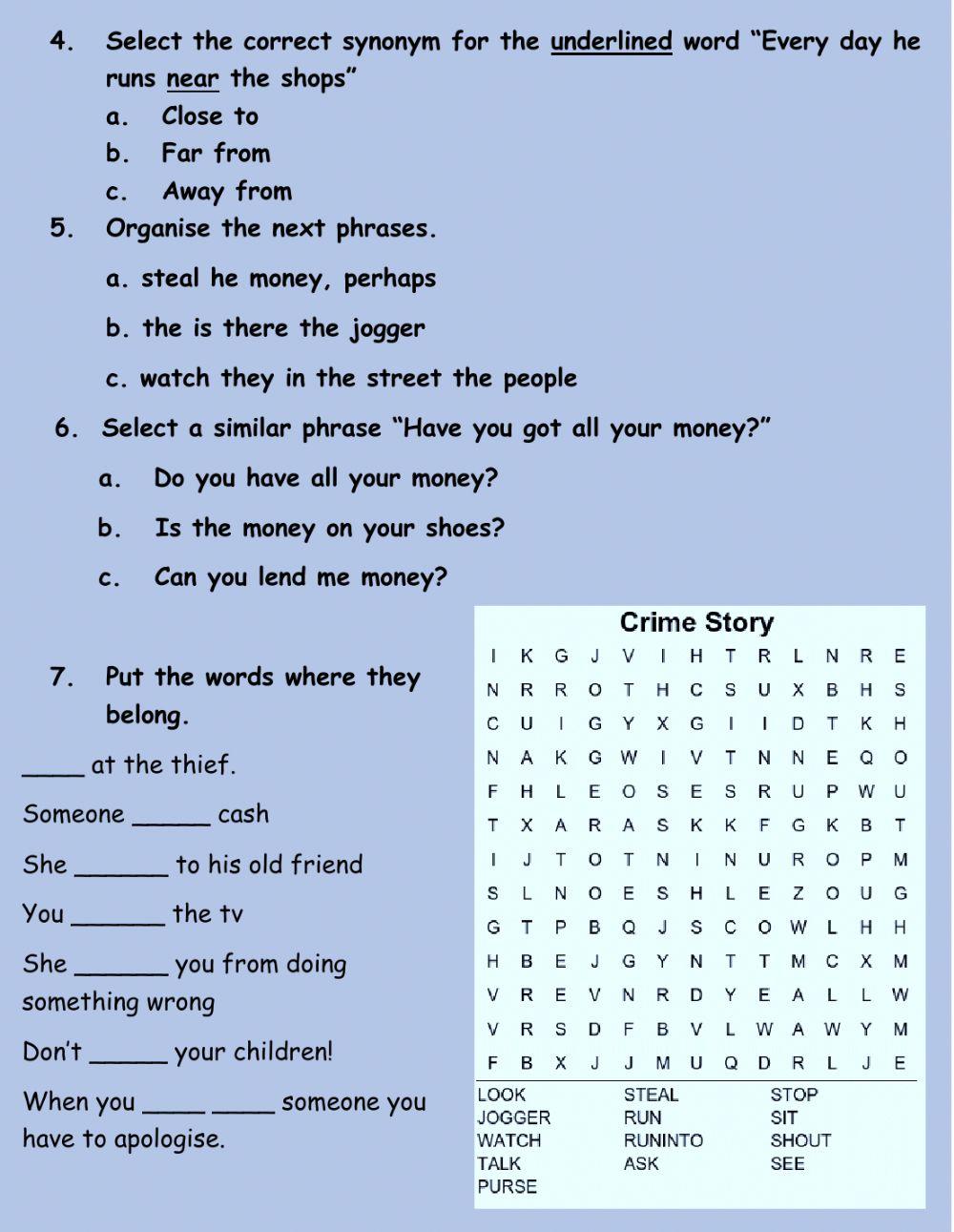 Let's talk about crime