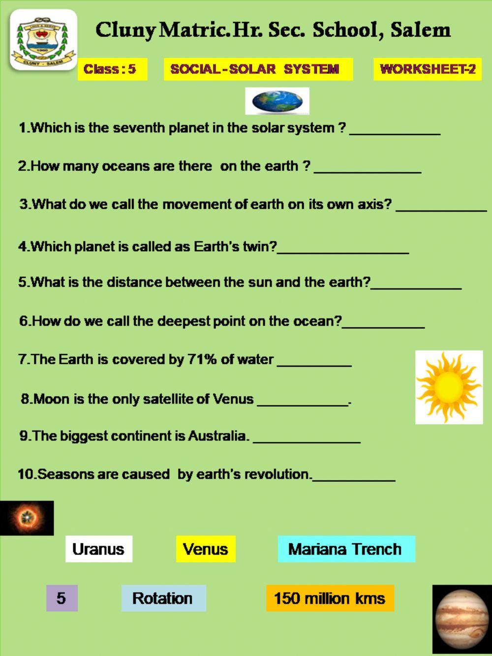 Class 5 Social Science Worksheet2 worksheet Live Worksheets