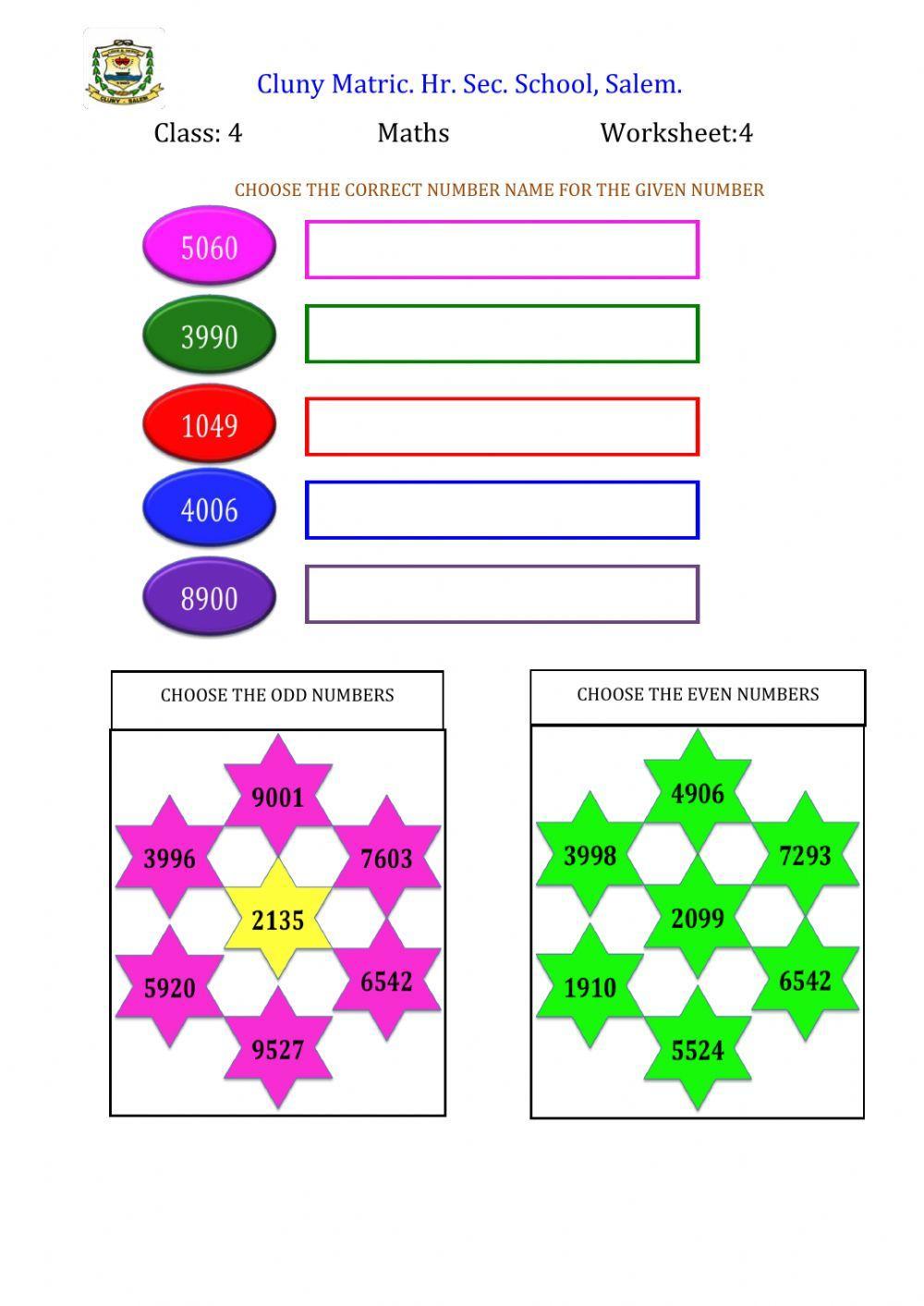 Class 4 Maths 4 numbers