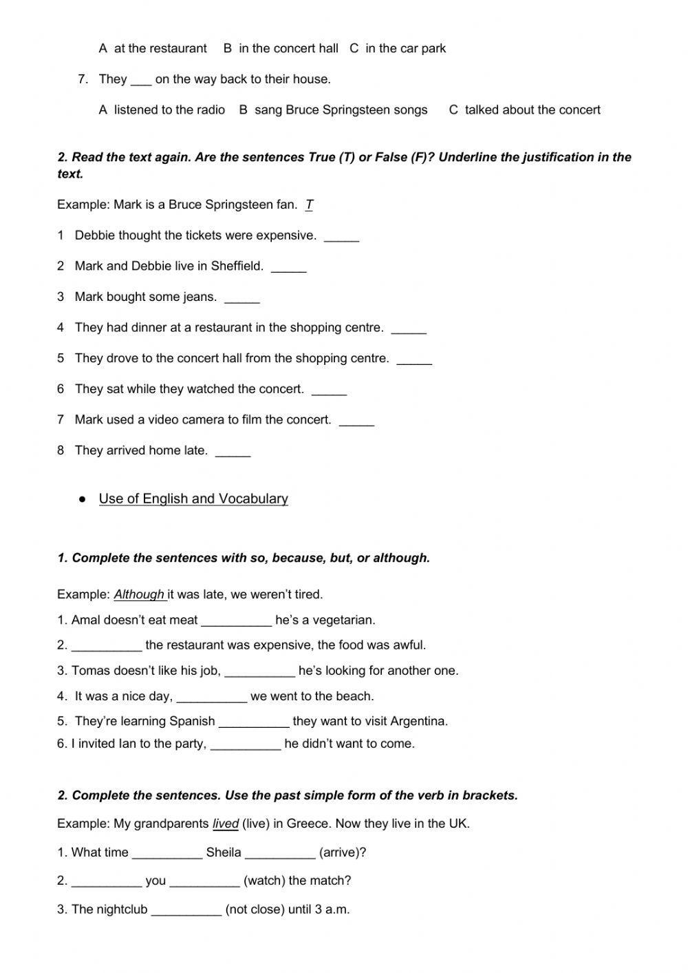 Unit 2 English File Pre-Intermediate