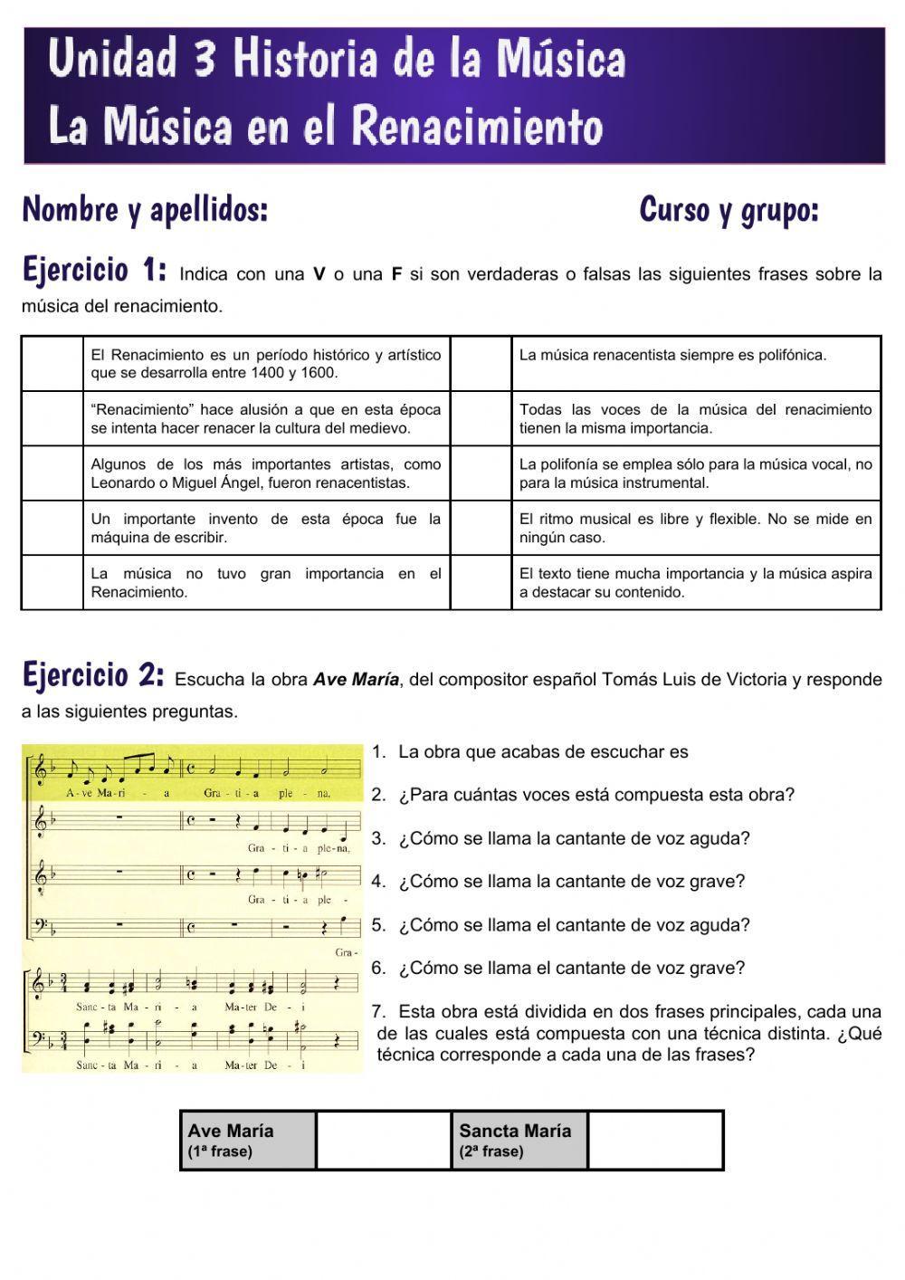 Unidad 3 Música en el Renacimiento Unidad 3 Música en el Renacimiento
