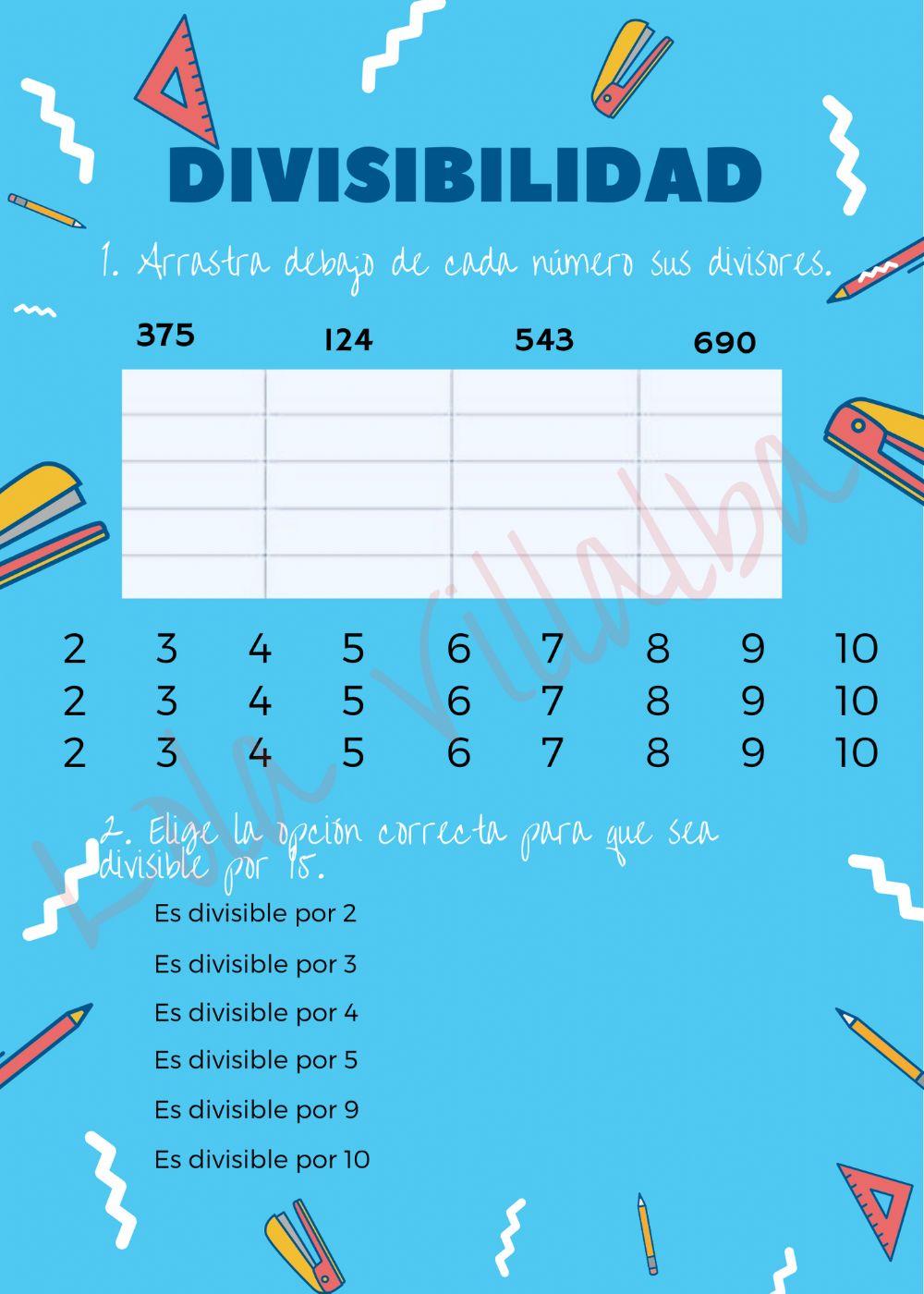 Criterios de Divisibilidad 1