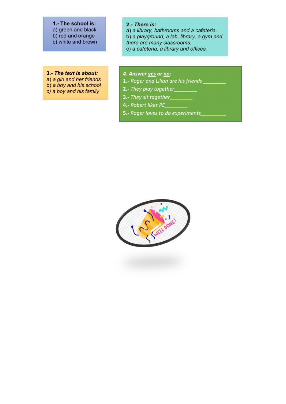 English Test 5th Grade