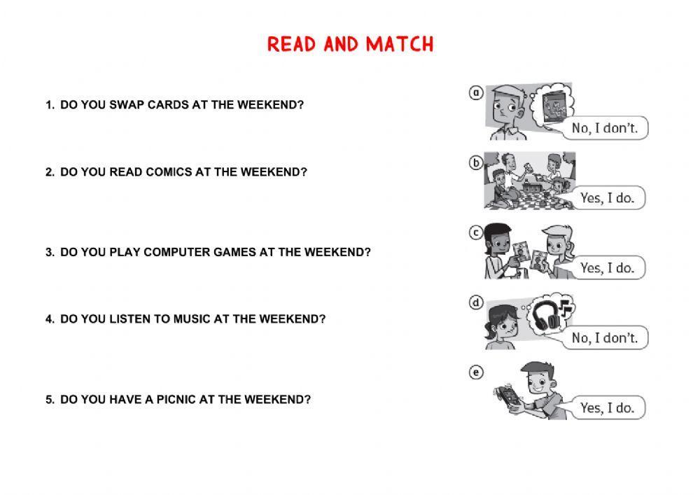 Read and match Read and match