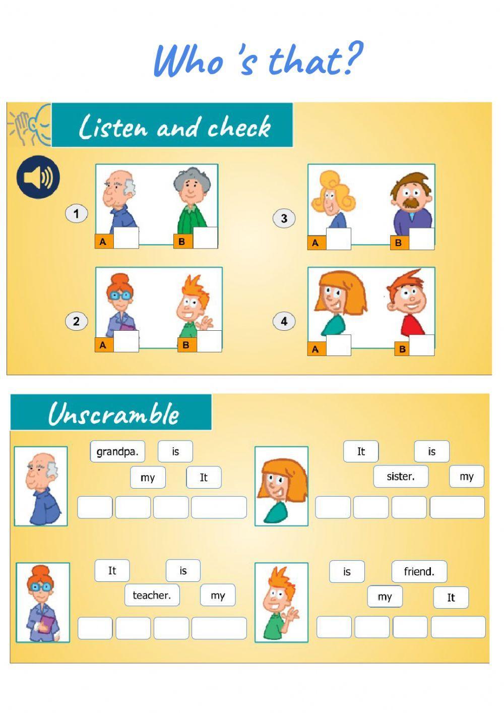 Who's that? -listening