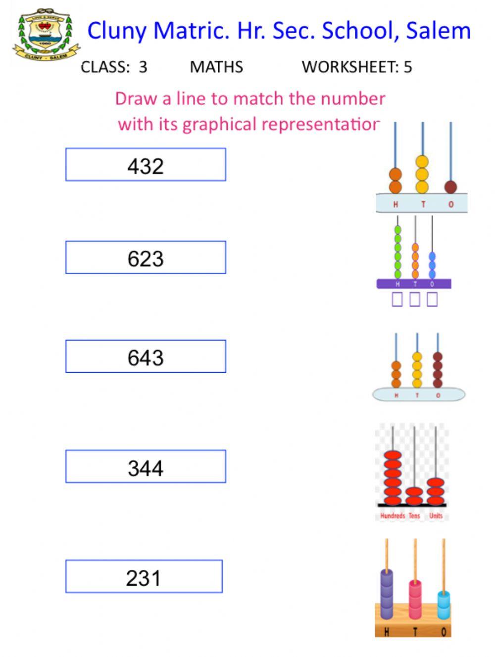 420585 | Class 3 Maths 5 | Cluny School | LiveWorksheets