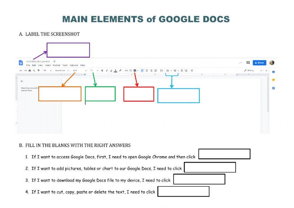 Google Docs Worksheet