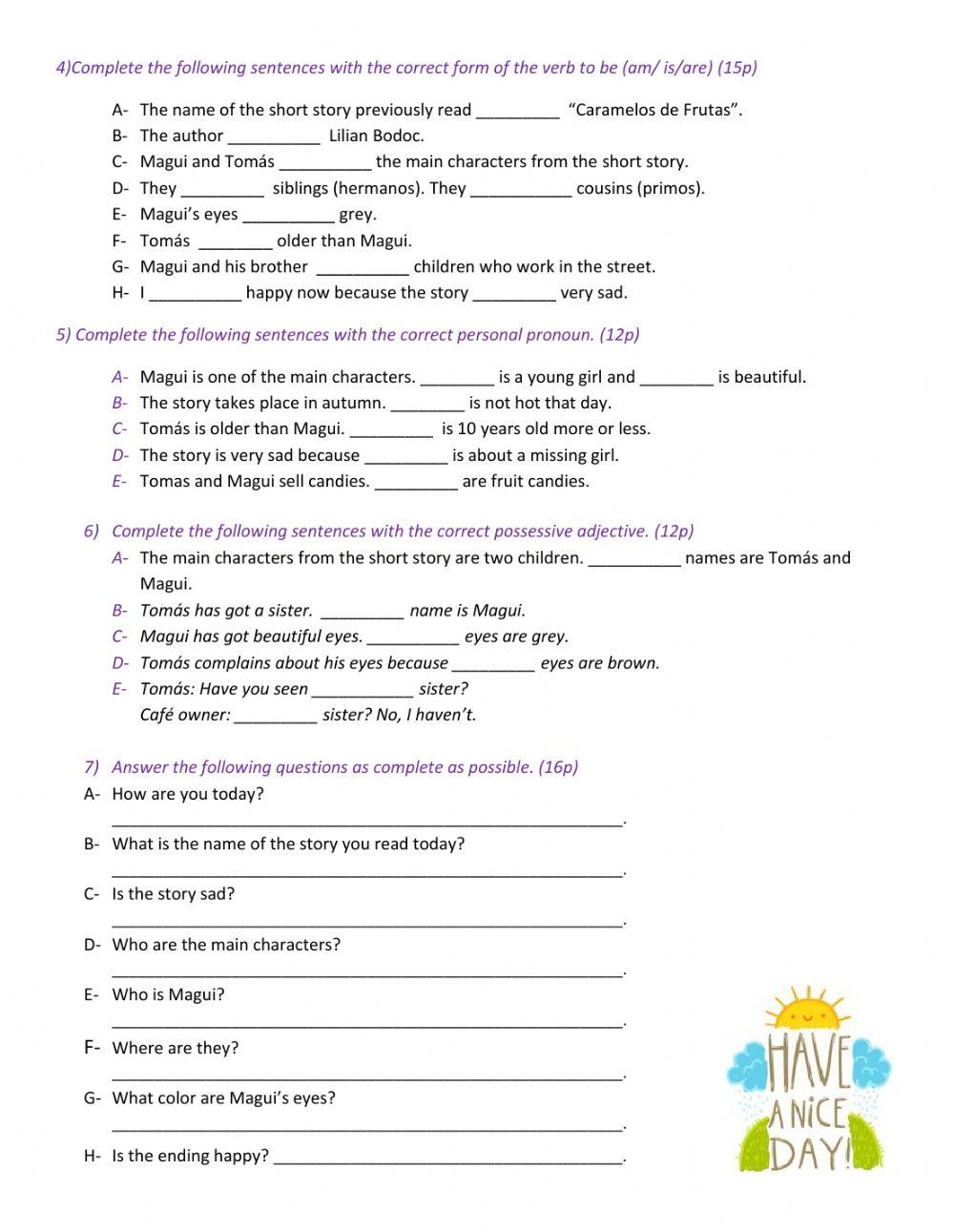 English Lesson 27. July 27th