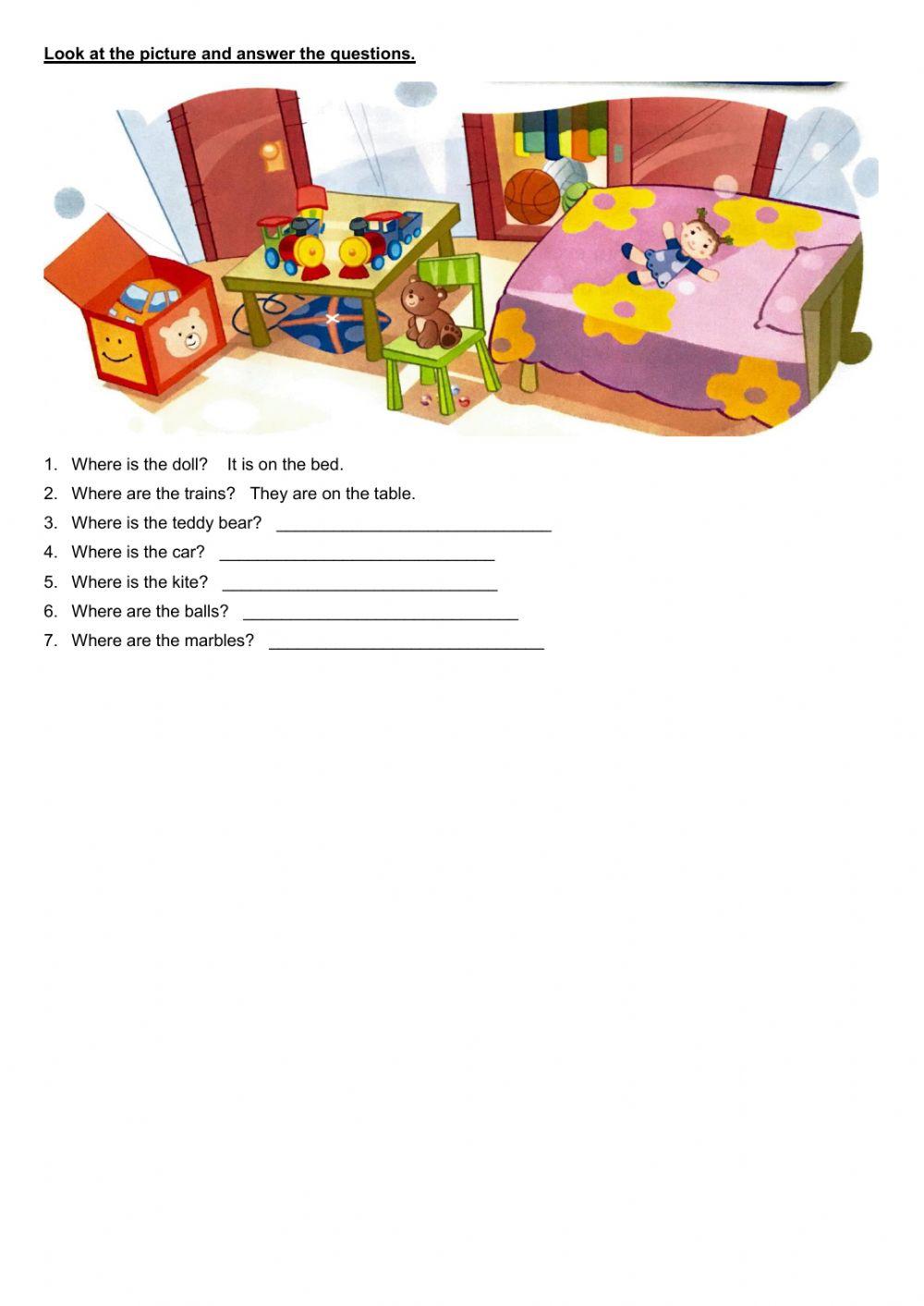 Parts of the house and prepositions