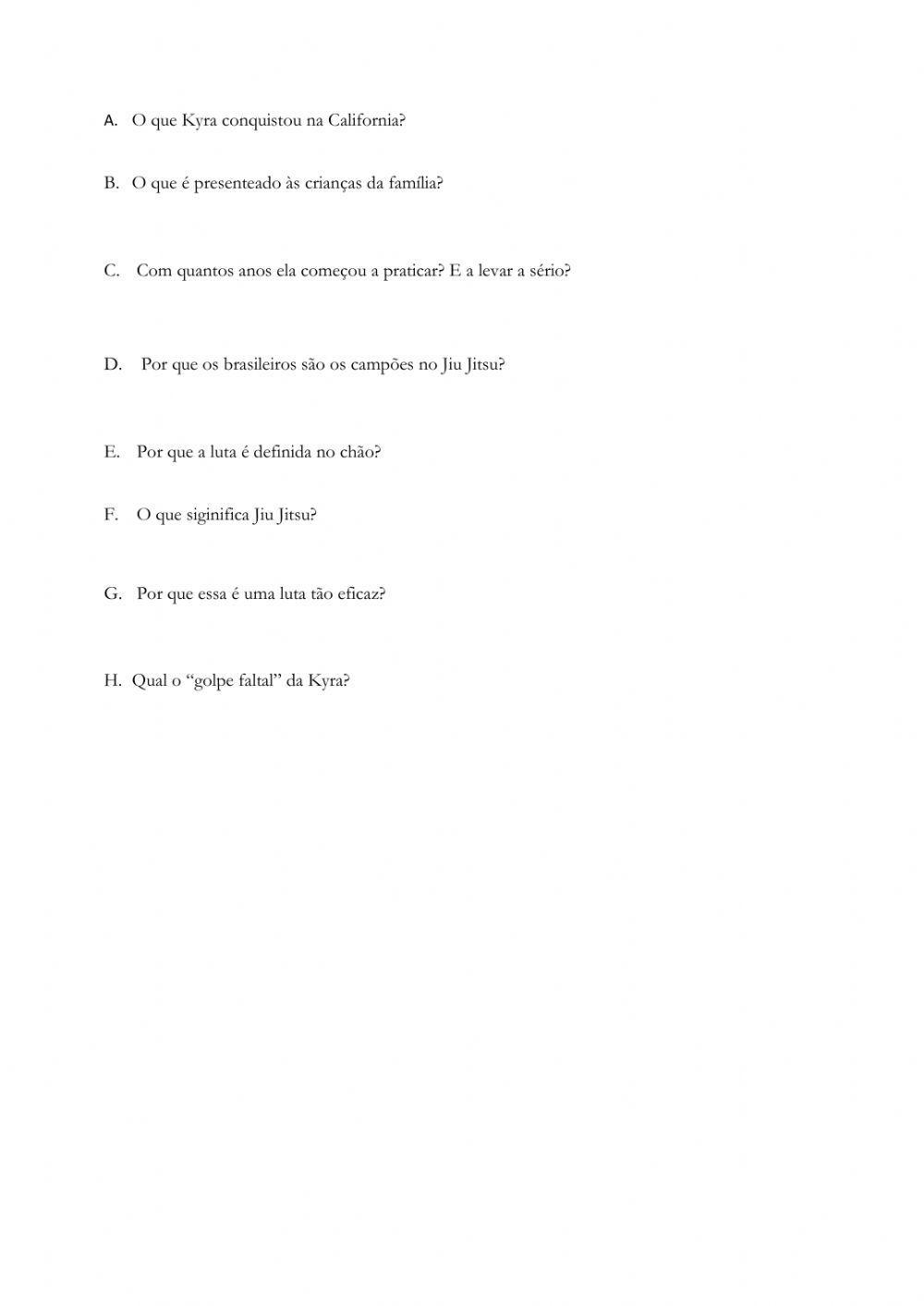 Vídeo kyra Grace -  PRETÉRITO PERFEITO