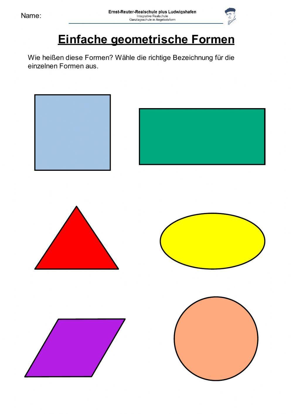 Mathematik - Einfache geometrische Formen