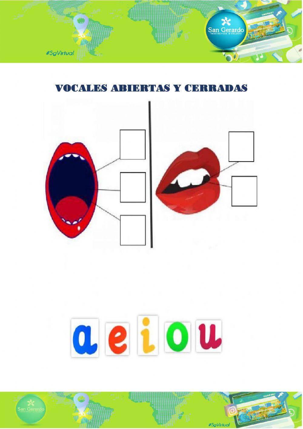 Vocales abiertas y cerradas