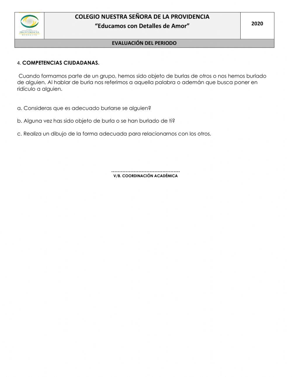 Parcial segundo periodo sociales