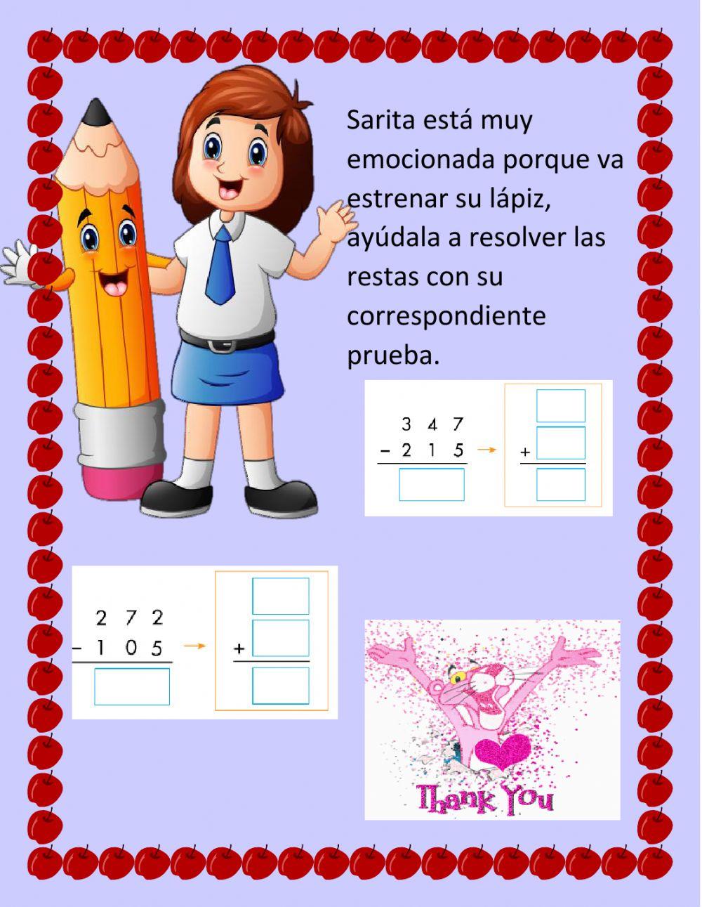 Prueba de la sustracción