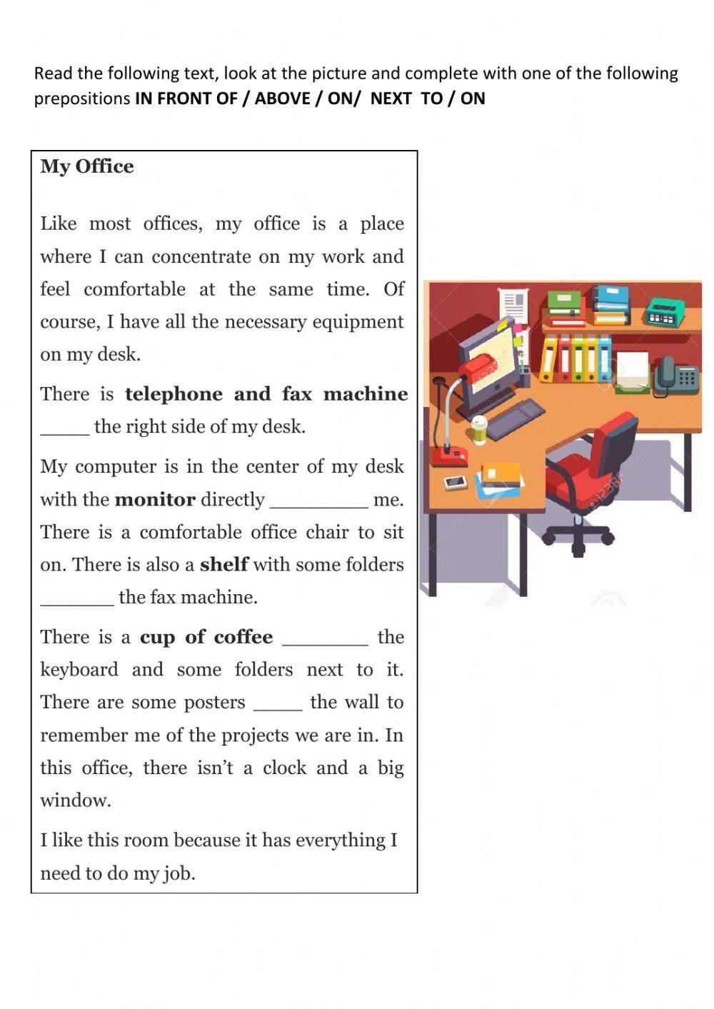 Places and prepositions