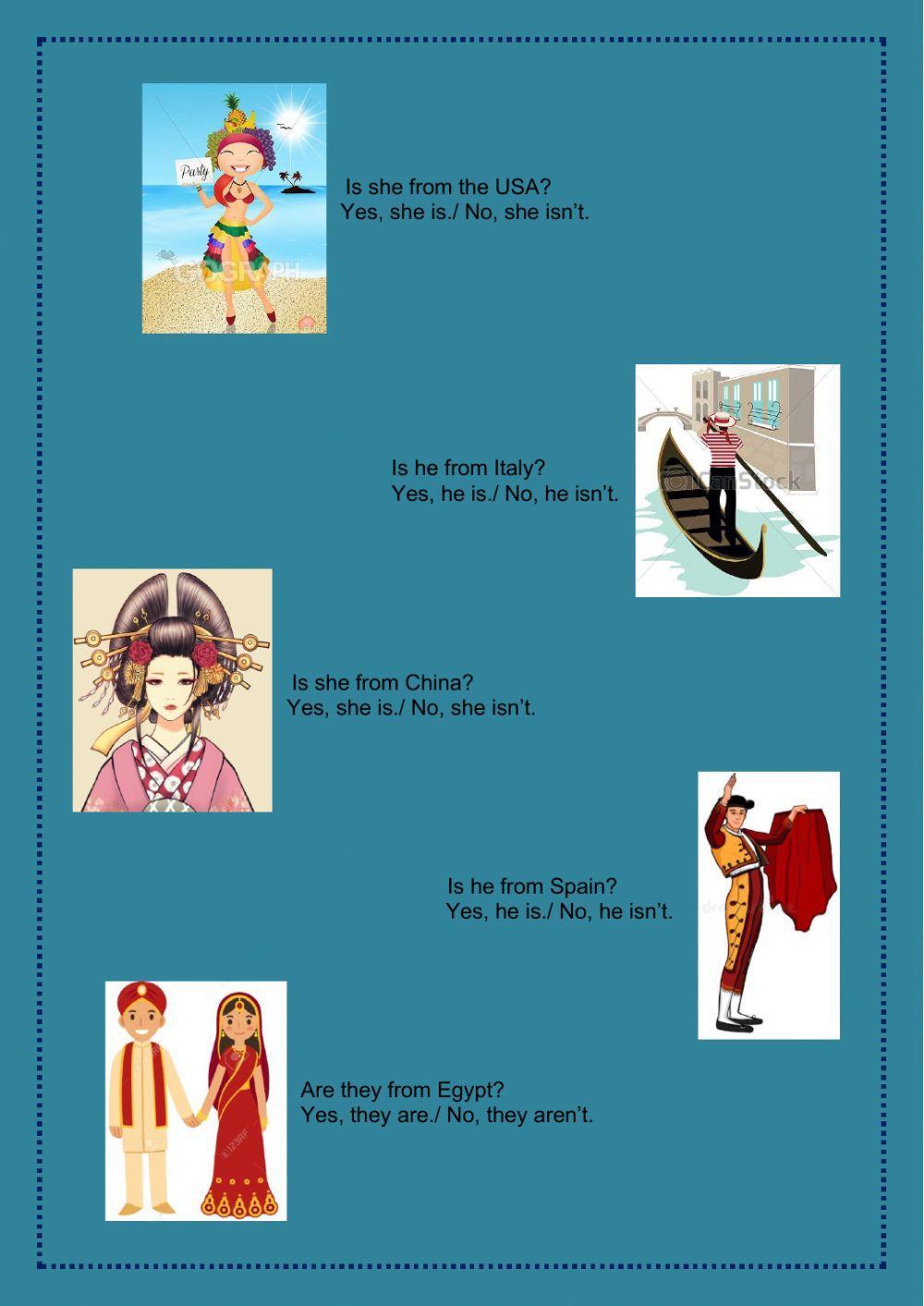 Yes or No questions verb to be