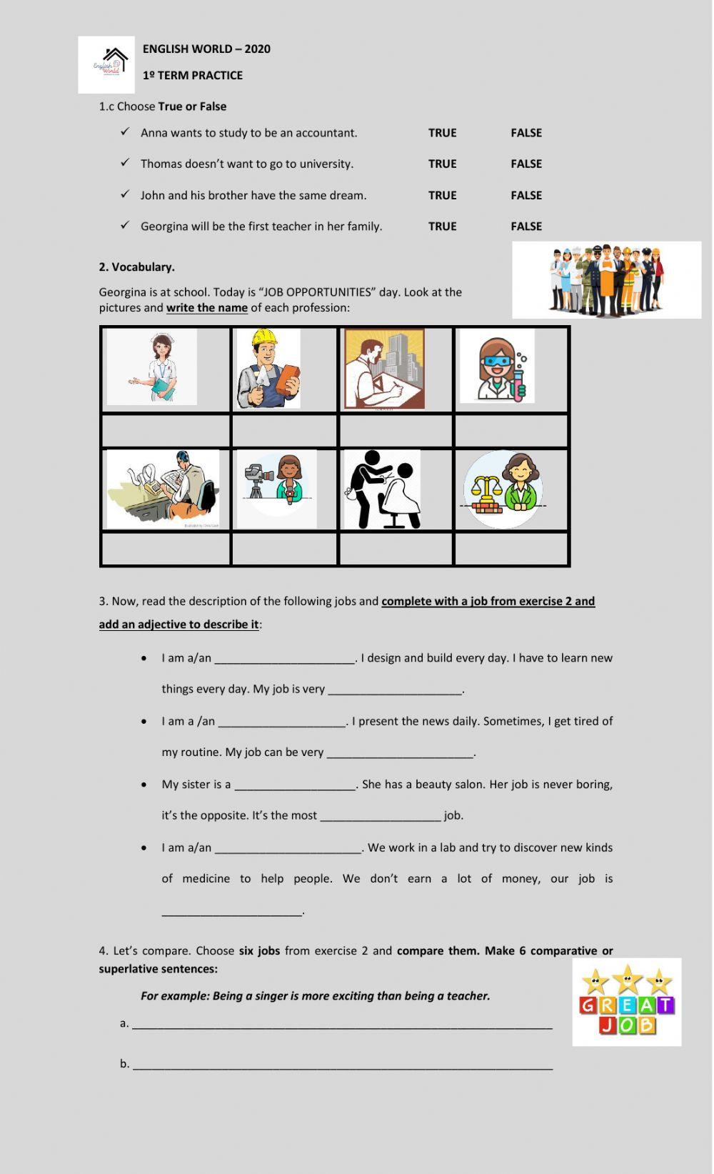 Practice test - star teens 4 2020