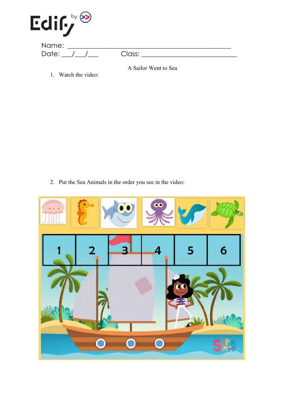 A sailor went to sea