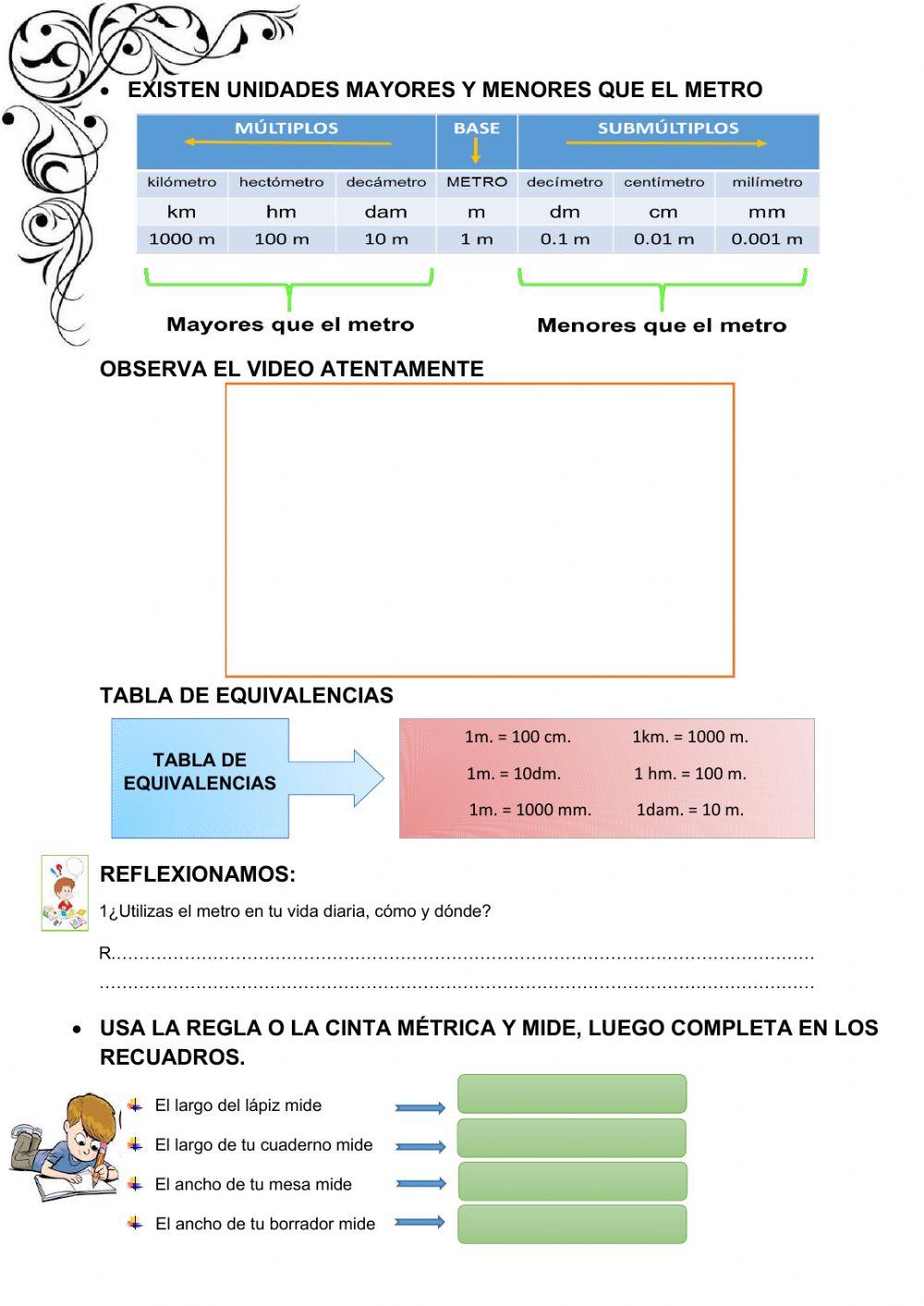Medidas de longitud Medidas de longitud
