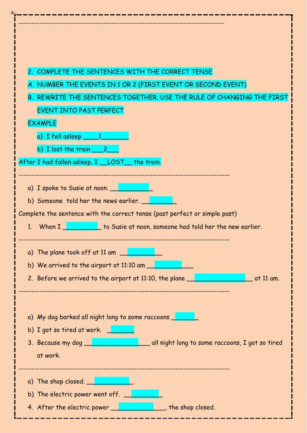 Past perfect vs. simple past