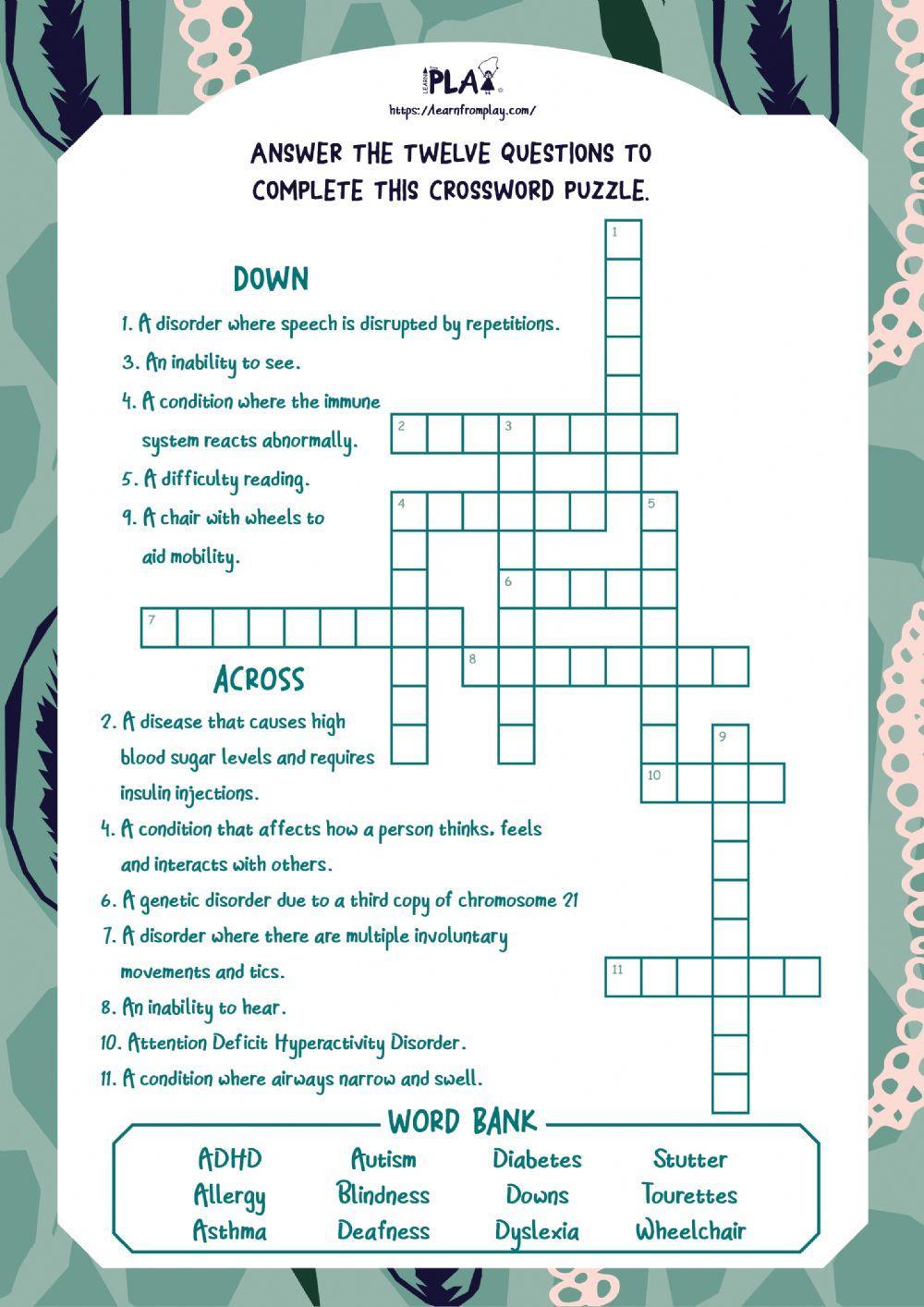 Just Ask - Crossword Puzzle