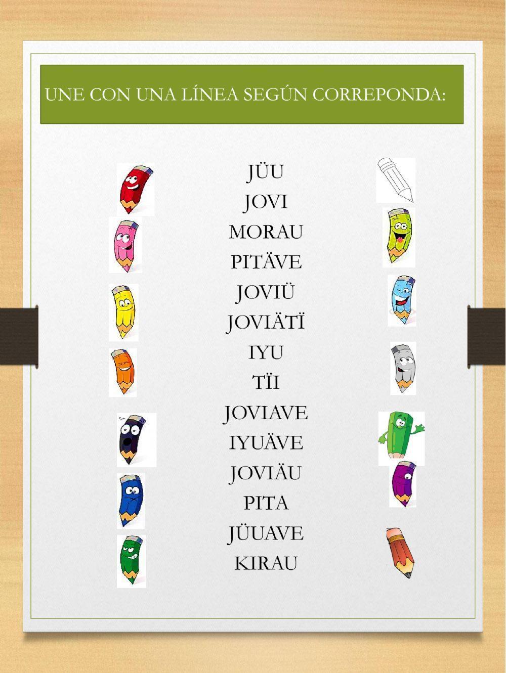 Colores en guaraní - bolivia