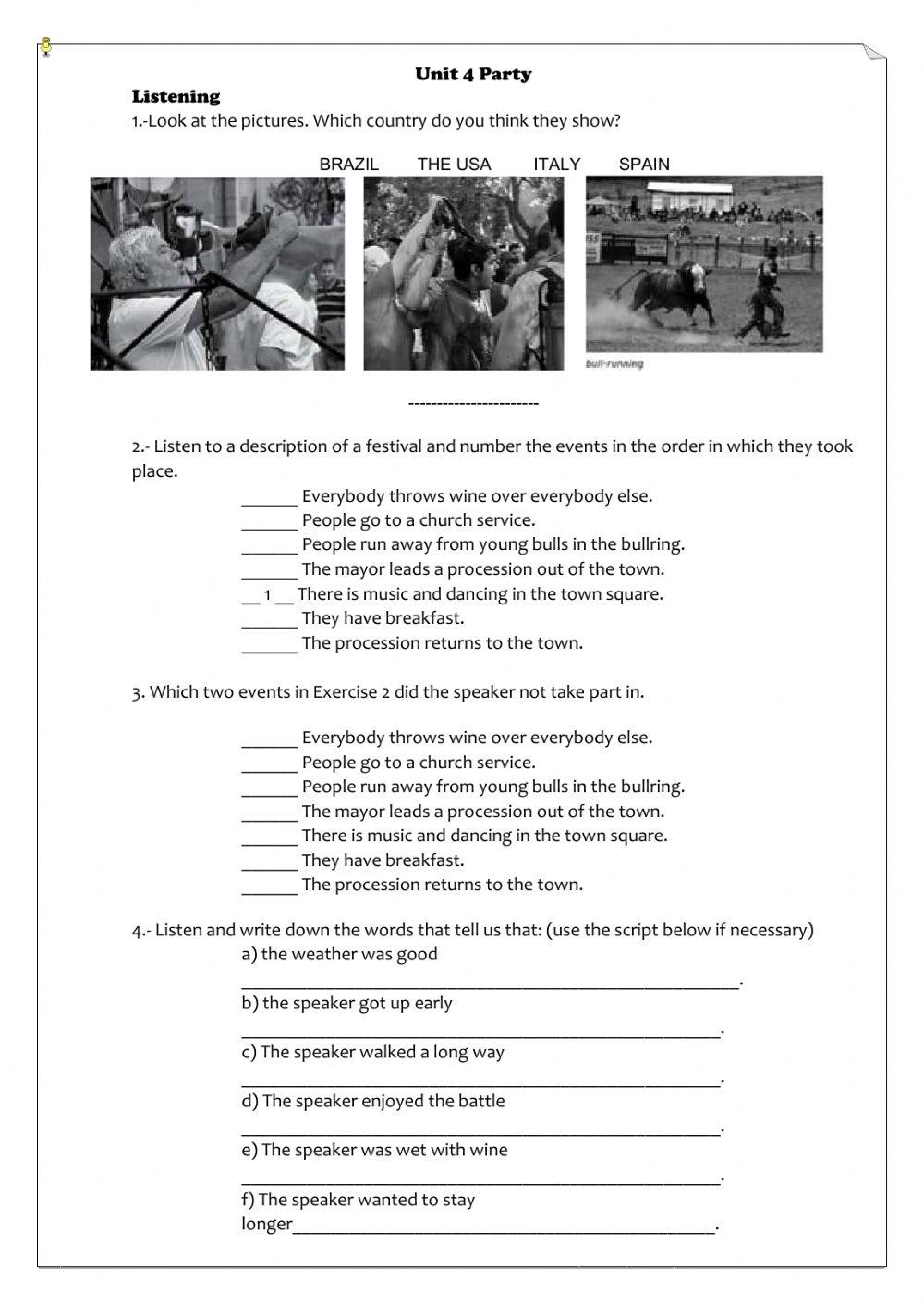 Listening celebrations